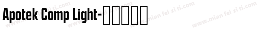 Apotek Comp Light字体转换